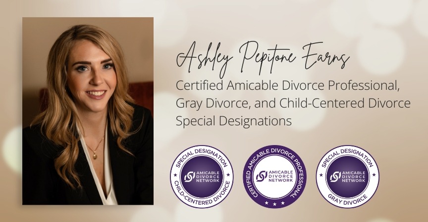 Ashley Pepitone Earns Certified Amicable Divorce Professional Designation